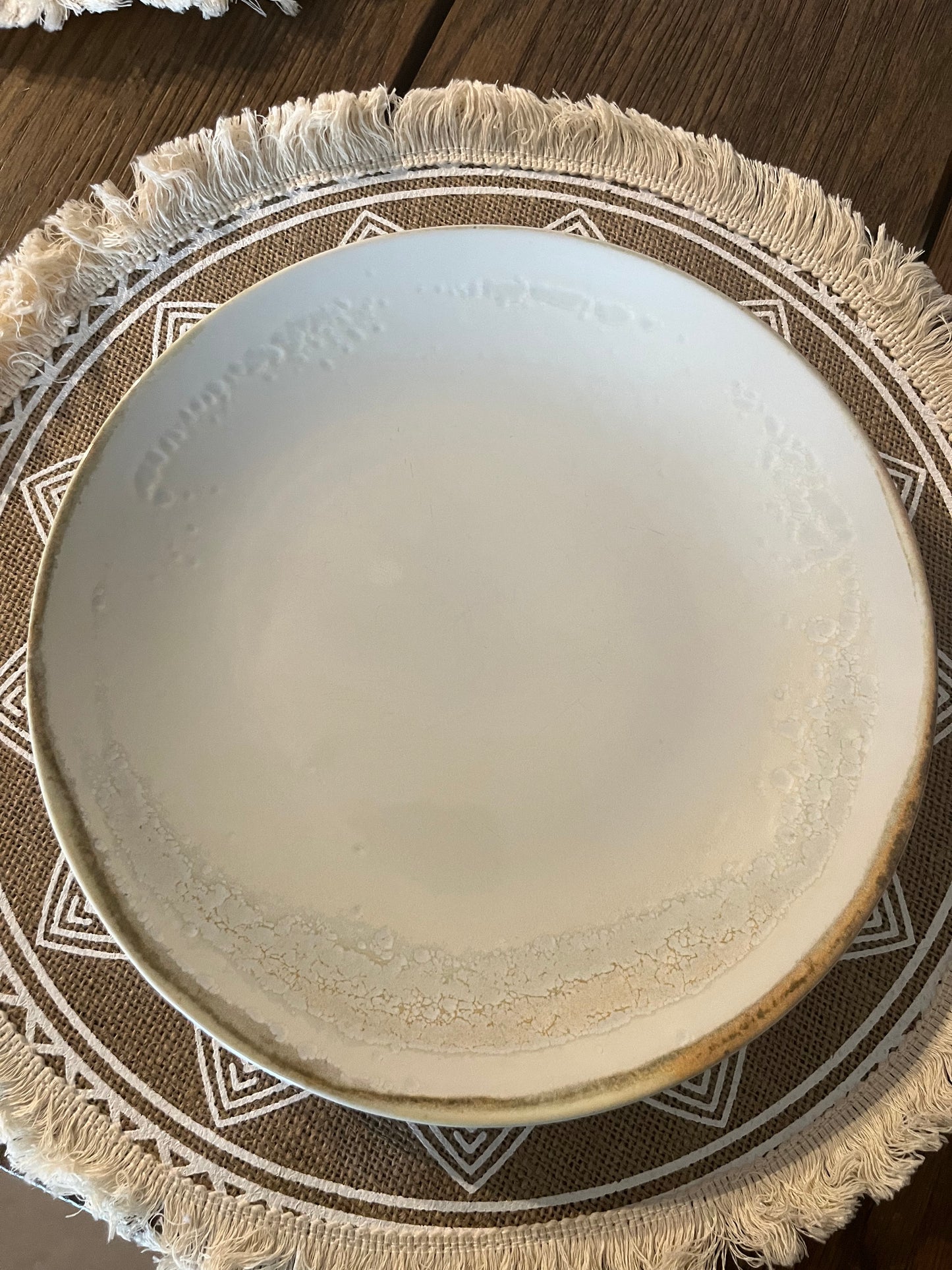 Boho plate placement